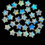 Load image into Gallery viewer, Rainbow Moonstone Star Beads: Faceted Briolette Charms, 12mm