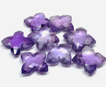 Load image into Gallery viewer, Hand Carved Amethyst Flower Gemstone: AAA Quality, 12mm