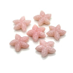 Load image into Gallery viewer, AAA Pink Opal Star Fish Shape Beads, Carved Pink Opal Star Fish Shape Gemstones, Star Fish Carvings, Rare Findings, 20 MM, Marine Sea Fishes