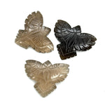 Load image into Gallery viewer, Natural Smoky Quartz Eagle Shape Stone, AAA Smoky Quartz Hand Carved Eagle Shape Gemstone, Jewelry Making, Bird Shape Beads, 30 MM