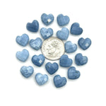 Load image into Gallery viewer, AAA Blue Opal Heart Shape Beads, Blue Opal Faceted Heart Shape Briolettes, Blue Opal Carved Gemstones, Jewelry Making Heart Charms, 10 MM