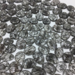 Load image into Gallery viewer, 2 pcs AAA+ Quality Black Rutile freeform Rosecut, Blcak Routile faceted rosecut,gemstone for jewelry, jewelry making rosecut 9X6 13X10 mm