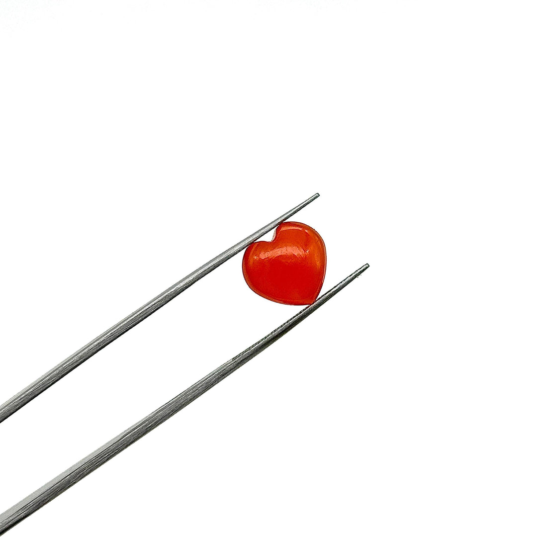 Juicy Carnelian Heart Shape Beads, Smooth Carnelian Heart Shape Briolette's, AAA Hand Carved Heart Charm, 10 MM, Heart Craft Beads