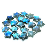 Load image into Gallery viewer, High Flashy Labradorite Star Shape Briolettes, Natural Labradorite Star Gemstone for Jewelry Making, Faceted Labradorite Star Charms, 15 MM