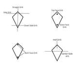 Load image into Gallery viewer, Smoky Quartz Kite Shape Gemstone Beads, Hand Carved Faceted Kite Shape Beads, Kite Shape Charms for Jewelry Making, 16 MM Gemstone Carvings