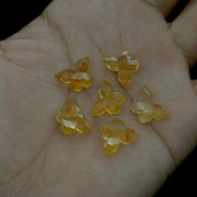 Natural Citrine Butterfly Shape Beads, AAA Citrine Faceted Butterfly Shape Briolettes, Hand Carved Butterfly Gemstones for Jewelry, 14 MM