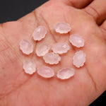 Load image into Gallery viewer, Natural Rose Quartz Clouds Shape Beads, Faceted Rose Quarz Cloud Shape Beads, Carved Cloud Shape Charms, 12 MM, Loose Carved Briolettes