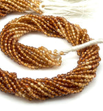 Load image into Gallery viewer, Natural Hessonite Shaded Faceted Round Shape Beads, 2 MM Brown Hessonite Gemstone Beads, 13 Inched Hessonite Loose Beads Strand for Jewelry