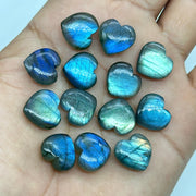 Flashy Labradorite Heart Shape Beads, Natural Labradorite Faceted Heart Beads, Labradorite Smooth Hearts, 14 MM Heart for Jewelry Making