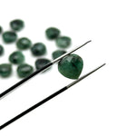 Load image into Gallery viewer, AAA Emerald Heart Beads: Faceted Green Gemstone, 10mm