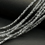 Load image into Gallery viewer, Raw Grey Diamond Beads: 1-2mm Uncut Nuggets, 8/16 Inch Strand