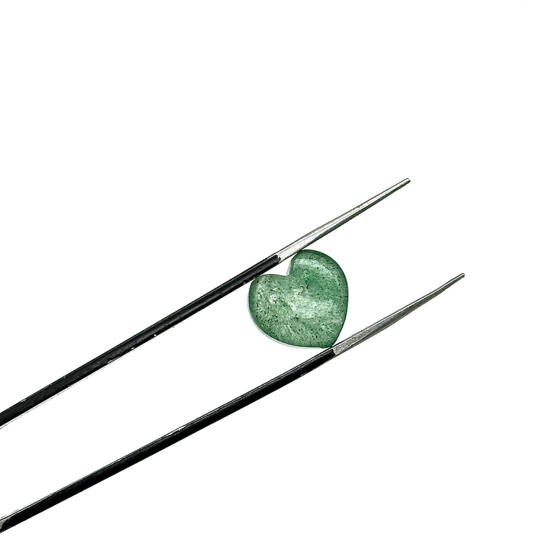 AAA Green Strawberry Quartz Heart Shape Briolette's, Smooth Heart Shape Beads, AAA Hand Carved Charm for Jewelry Making 12 MM