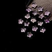 Pink Amethyst Star Shape Briolette's, Natural Pink Amethyst Faceted Hand Carved Star Beads, Loose Wholesale Beads, Jewelry Making Charm 8 MM