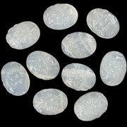 Natural White Moonstone Carved Oval Shape Beads, Hand Carved Gemstone Beads, Loose Carving Beads 12X16 MM, AAA+ White Moonstone Oval Charms