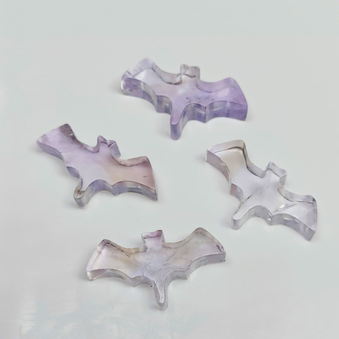 Natural Pink Amethyst Hand Carved Bat Shape Beads, Amethyst Bat Shape Loose Gemstone Beads, Fancy Shape Carving Beads for Jewlery 20X10 MM