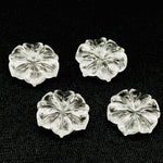 Load image into Gallery viewer, Natural Crystal Quartz Flower Shape Carved Gemstone, Flower Shape Carving, Carved Gemstone For Jewlery 17 mm, Craft Making Flower Charm