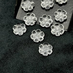 Load image into Gallery viewer, Natural Crystal Quartz Flower Shape Carved Gemstone, Flower Shape Carving, Carved Gemstone For Jewlery 12 mm, Craft Making Flower Charm