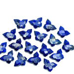 Load image into Gallery viewer, Lapis Lazuli Butterfly Beads: Handmade Faceted Gemstone Charms (14x10 MM)