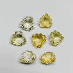 Load image into Gallery viewer, 2,3,4,5 Pcs Natural Citrine Heart Shape Carving Gemstones , Fancy Shape Briolettes For Jewelry Making, 10 MM Loose Carving Gemstone Beads