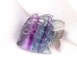 Load image into Gallery viewer, Beautiful Rainbow Fluorite Fish Shape Stone, Natural Fluorite Sea Fishes for Home Decor, Crystal Gifts, Reiki Healing, 23X30 MM