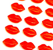 Natural Carnelian Hand Carved Lips Shape Beads, Carved Lips Shape Gemstones for Jewlery and Crafts, Lips Carving Beads, 14X8 MM