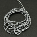 Load image into Gallery viewer, Raw Grey Diamond Beads: 1-2mm Uncut Nuggets, 8/16 Inch Strand