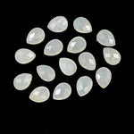 Load image into Gallery viewer, Natural White Moonstone Faceted Pear Shape Beads, 9X12 MM AAA+ Quality Moonstone Briolette's Beads, Matched Pairs, Jewelry Making Beads