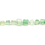 Load image into Gallery viewer, AAA Green Fluorite Faceted Tumble Gemstone Beads ~ 5X7-6X8MM Natural Fluorite Nuggets Shape Beads ~ 8" Strand Jewelry Making Wholesale Beads