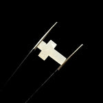 Load image into Gallery viewer, Natural White Moonstone Cross Shape Briolettes, AAA Moonstone Gemstone Beads, Holy Cross Charm for Jewelry, 15 MM Jesus Lord Spiritual Beads
