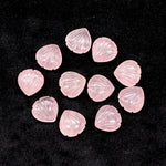Load image into Gallery viewer, Natural Rose Quartz Carved Shell Shape Beads, 12 MM Shell Beads, Carved Gemstone, Seashell Charm Gemstone, Hand Carved Beads, Pink Charms