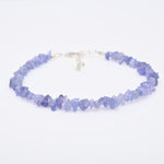 Load image into Gallery viewer, Natural Tanzanite Uncut Beads Bracelet, Handmade Tanzanite Uncut Chips Bracelet, Girls Fancy Bracelet, Gift For Girls, 925 Silver Bracelet