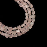 Load image into Gallery viewer, Natural Rose Quartz Faceted Tumble Shape Gemstone Beads, AAA Pink Quartz Nuggets Shape Beads, 8" Fancy Wholesale Jewelry Beads, 6X8-7X9 MM