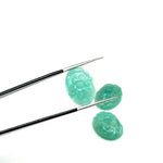 Load image into Gallery viewer, Amazing Amazonite Carved Oval Shape Beads, Hand Carved Gemstone Beads, Loose Carving Beads 12X16 MM Amazonite Oval Charms For Jewelry Making
