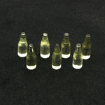 Load image into Gallery viewer, Miniature Natural Green Amethyst Bottle Carving Beads, Bottle Shape Carved Gemstone, Jewelry Making Charms, 7X21 MM Amethyst Tiny Bottle