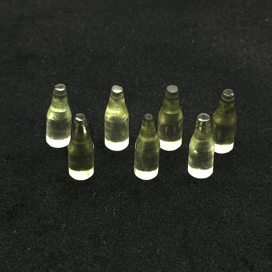 Miniature Natural Green Amethyst Bottle Carving Beads, Bottle Shape Carved Gemstone, Jewelry Making Charms, 7X21 MM Amethyst Tiny Bottle