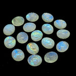 Load image into Gallery viewer, Flashy AAA Rainbow Moonstone Carved Evil Eye Briolettes, Natural Rainbow Moonstone Evil Eye Shape Charm Beads For Jewelry Making, 10X12MM