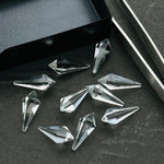 Load image into Gallery viewer, 2,3,4,5 pcs 100% Natural crystal quartz Fancy Shape Carved Gemstone, Loose Gemstone, pyramid Shape Gemstone Jewlery, Carved Gemstone 20x7 MM