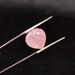Load image into Gallery viewer, Natural Rose Quartz Carved Shell Shape Beads, 12 MM Shell Beads, Carved Gemstone, Seashell Charm Gemstone, Hand Carved Beads, Pink Charms