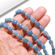 Smooth Blue Opal Tumble Shape Gemstone Beads, Blue Opal Plain Nuggets Shape Beads, 8