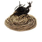 Load image into Gallery viewer, Natural Pyrite Faceted Rondelle Beads, Shiny Pyrite Faceted Beads, AAA Pyrite Gemstone Beads for Jewelry Making, Loose Beads, 3-3.5 MM
