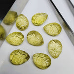 Load image into Gallery viewer, 2,3,4,5,6 pcs 100% Natural Lemon Quartz Fancy Shape Carved Gemstone, Fancy Shape Carving, Carved Gemstone For Jewellery 12 mm