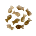 Load image into Gallery viewer, Natural Smokey Quartz Fish Charm Beads, Fancy Fish Shape Carved Gemstone, 7X14 MM, Jewelry Making Diy Beads, Wholesale Fish Charms Beads