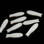 Load image into Gallery viewer, Carved Mother of Pearl Fish Beads, 30mm Gemstone Briolette