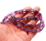 Load image into Gallery viewer, Natural Amethyst Faceted Tumble Beads, 8 MM Purple Amethyst Nuggets Shape Beads, 8" Strand Fancy Jewelry Making Beads Loose Purple Beads