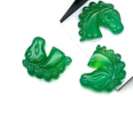 Load image into Gallery viewer, Hand Carved Green Onyx Horse Gemstone: Animal Carving (21 MM)