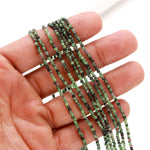 Load image into Gallery viewer, Ruby Zoisite Faceted Round Beads, Natural Ruby Zoisite Micro Beads, 2 MM Beads for Jewelry Making, 13 Inches, Wholesale Beads