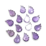Load image into Gallery viewer, Natural Amethyst Leaf Shape Beads, Amethyst Leaf Shape Briolette's, Faceted Fancy Carvings for Jewelry, 11X15 MM, Wholesale Gemstone Beads
