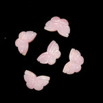 Load image into Gallery viewer, Pink Opal Butterfly Beads: Carved Gemstone Charms, 11x18mm