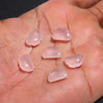 Load image into Gallery viewer, Carved Natural Rose Quartz Clouds Shape Beads, Rose Quarz Smooth Cloud Shape Beads, Hand Carved Charms, 12 MM, Loose Carved Briolettes