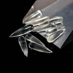 Load image into Gallery viewer, AAA Crystal Quartz Long Drop Shape Briolette's, Smooth Teardrop Beads, 7X28 MM Clear Drops for Earring Making, Loose Drops on Wholesale